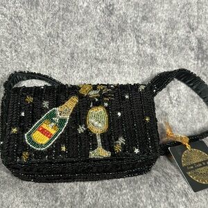 VIRAL From India to you New Year Champagne Beaded Bag New